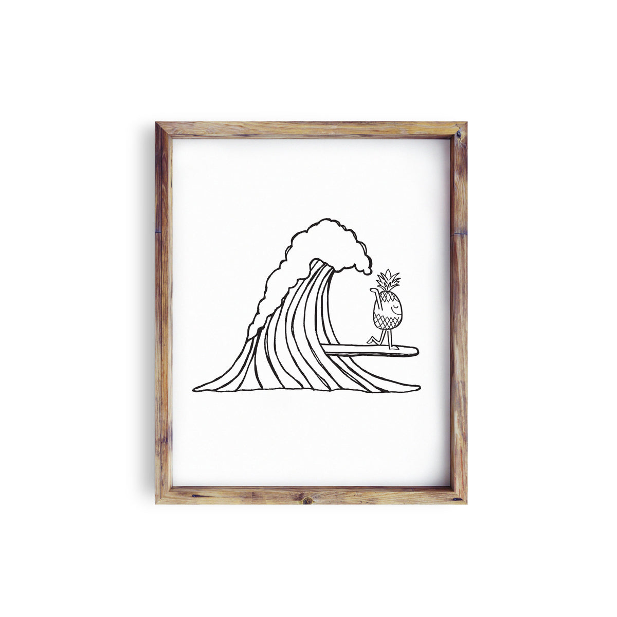 Surfing Pineapple • Art Print