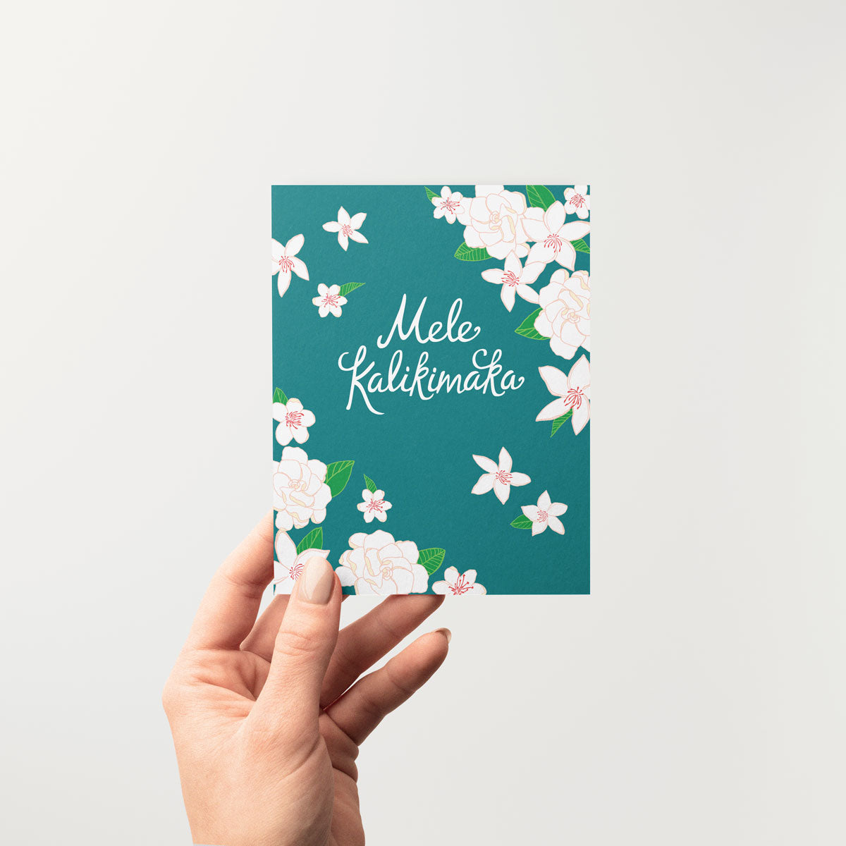 Holiday - Mele Kalikimaka White Flowers