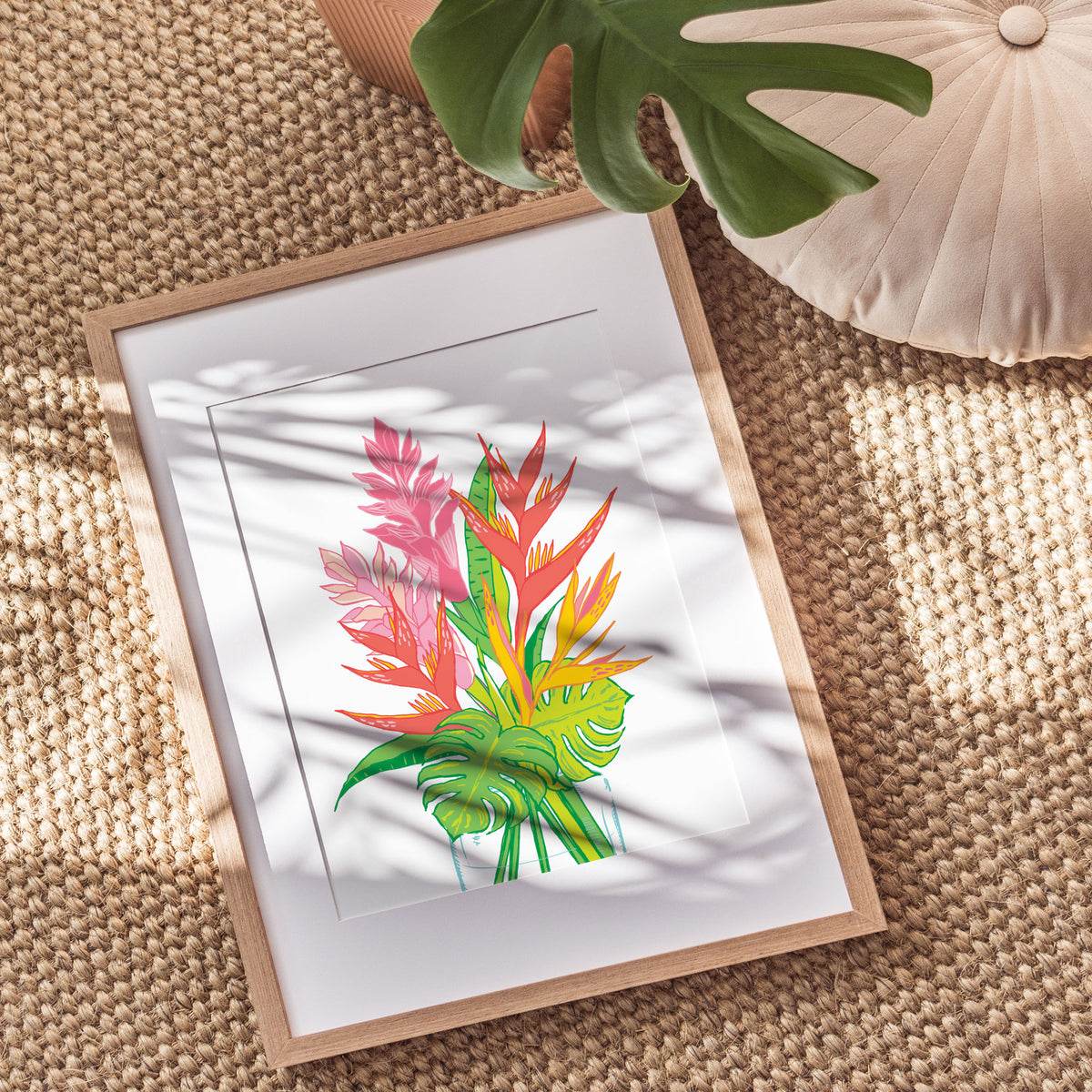 Heliconia Tropical Bouquet - Art Print