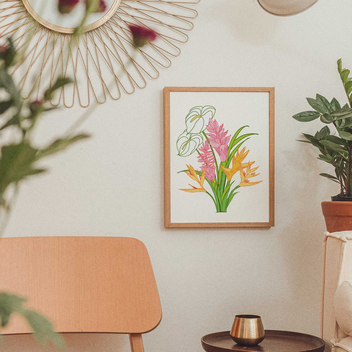 Leah Bouquet - Neutral • Art Print (11x14)