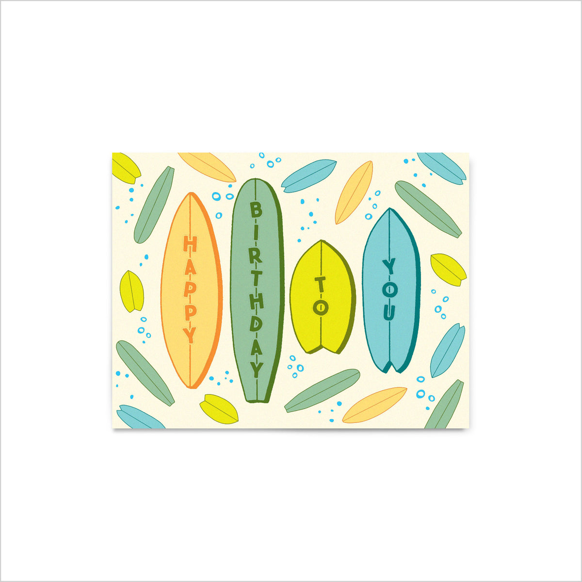 8 Card Set - Birthday Surfboards
