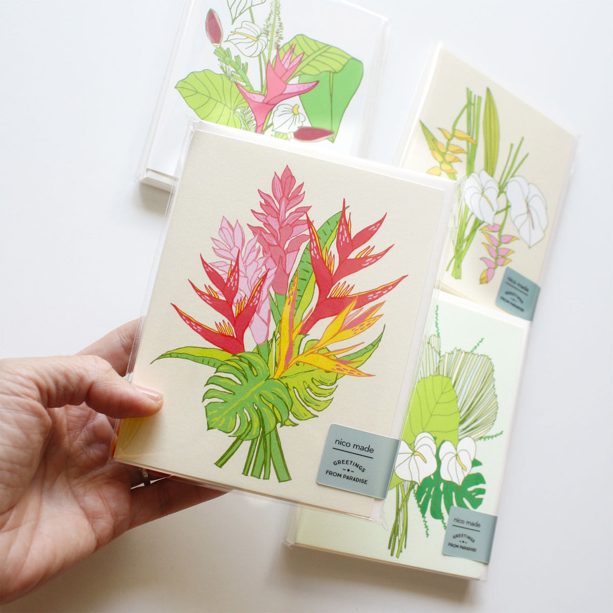Heliconia Bouquet Everyday Card Set