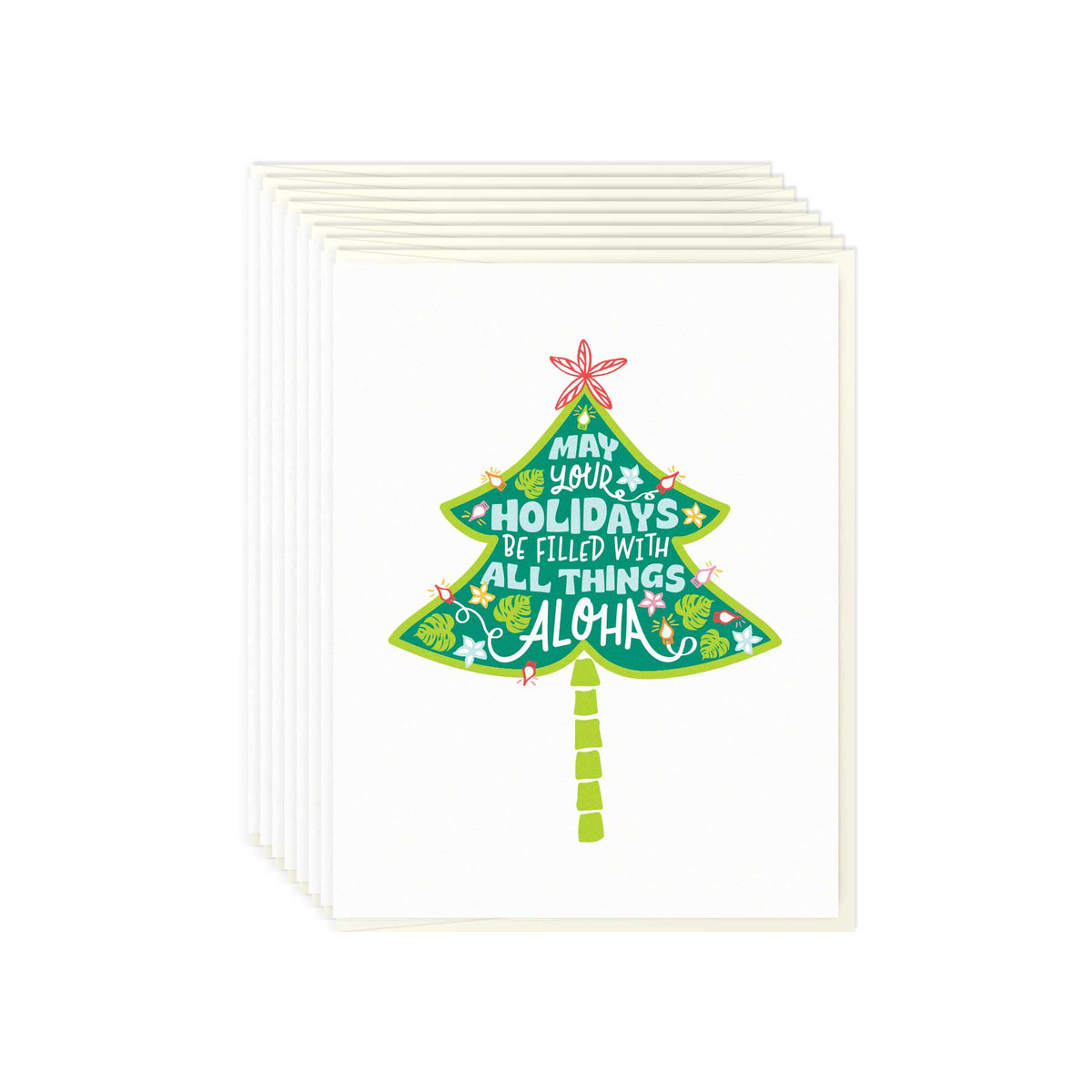 Aloha Christmas Tree - Card Set