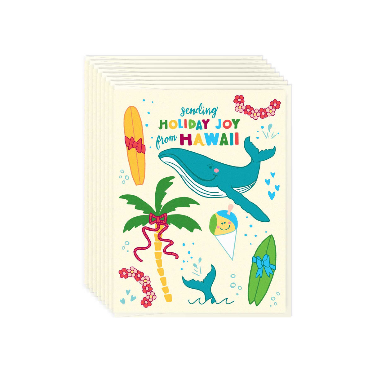 Holiday Joy from Hawaii - Card Set