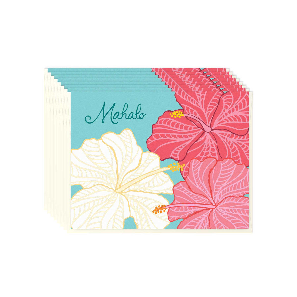 Mahalo Hibiscus - Card Set