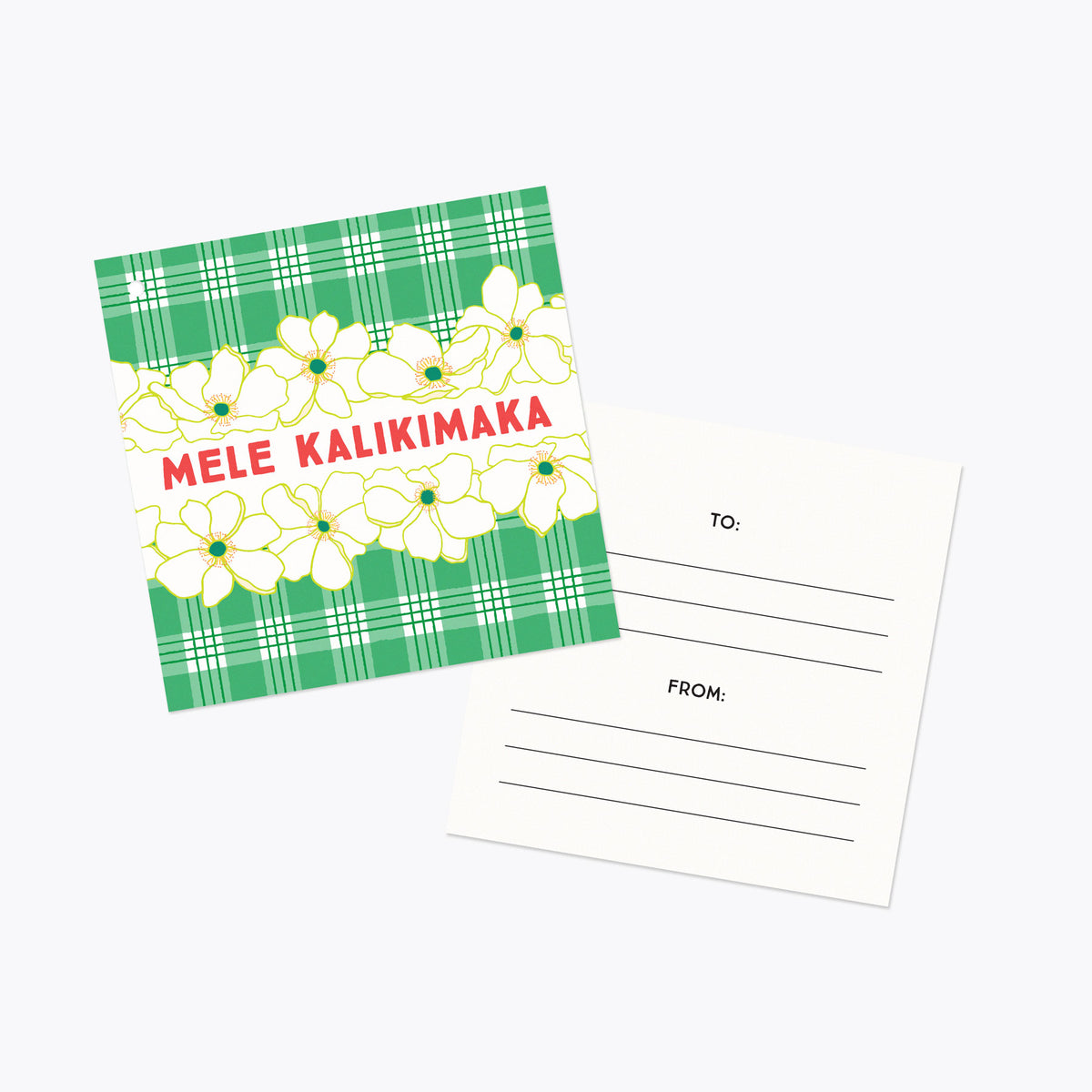 Mele Kalikimaka Palaka Gift Tag - 10 Pack