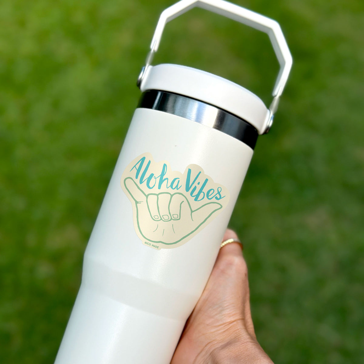 Aloha Vibes Shaka • Sticker (New Color!)