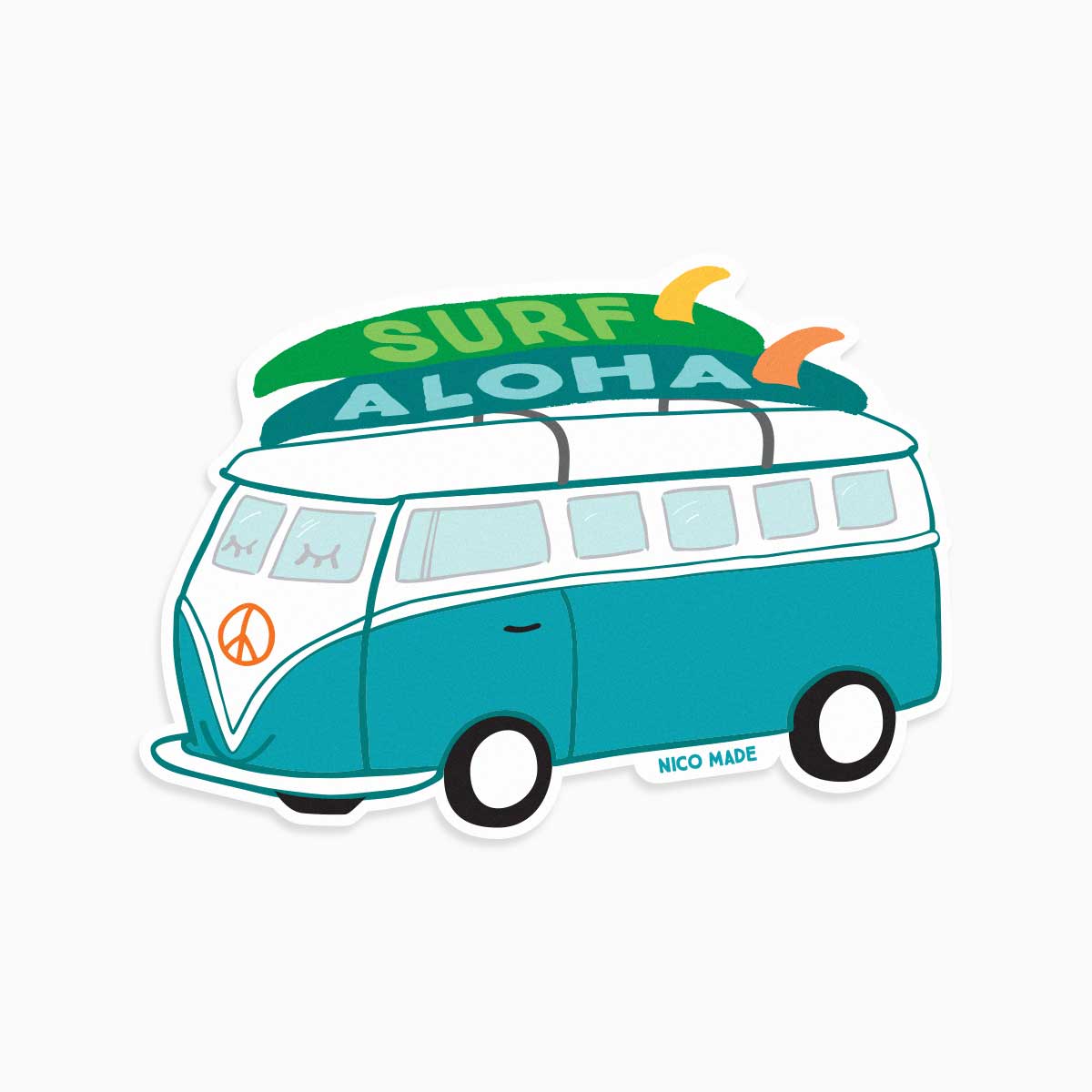Surf Aloha Bus • Sticker
