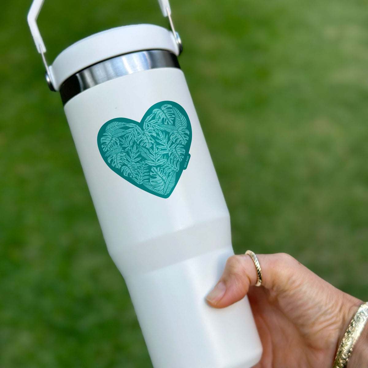 Fern Heart Blue • Sticker (New Color!)