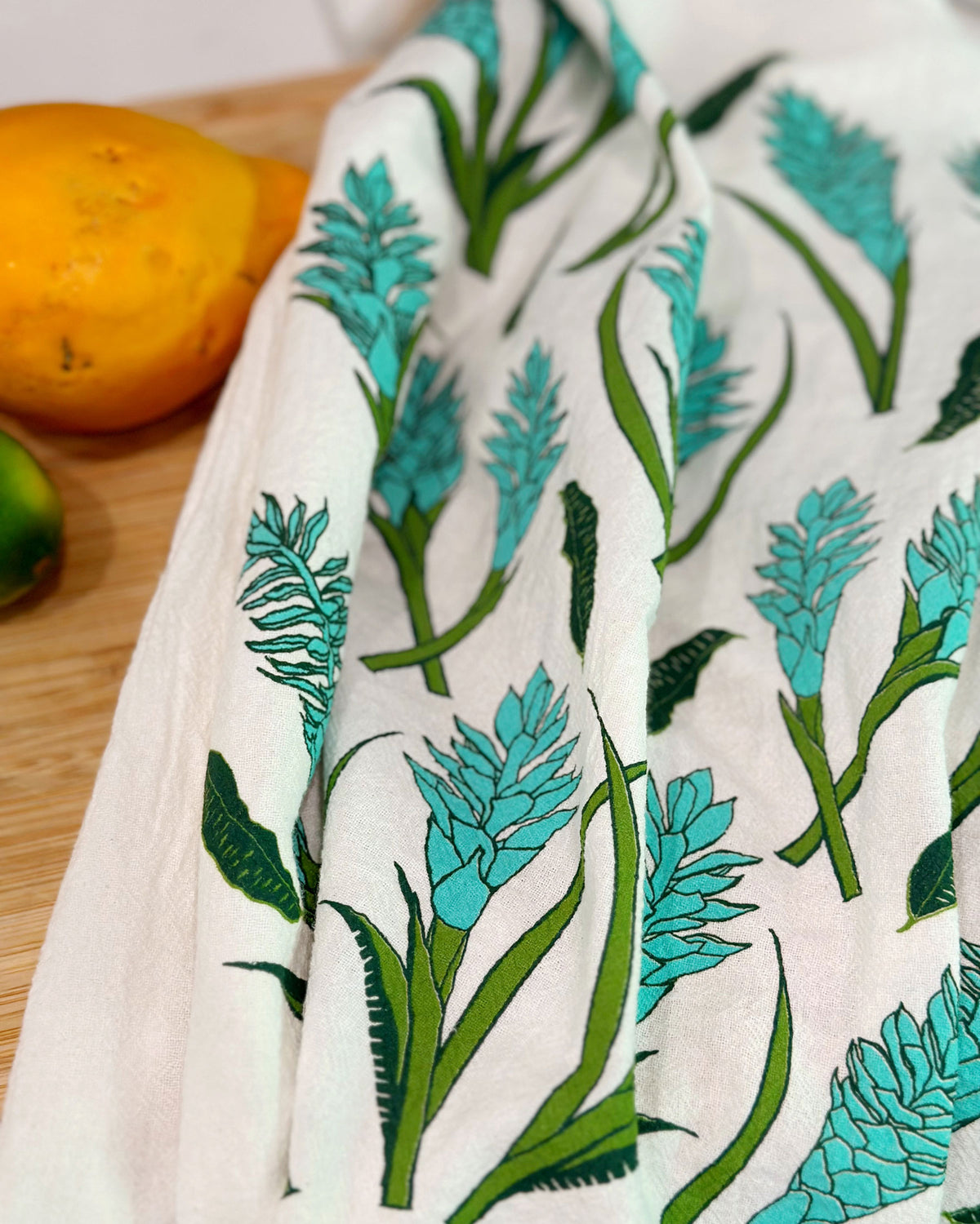 Gingers Tea Towel - Seafoam Green