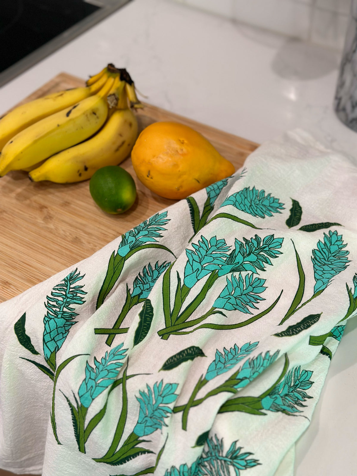 Gingers Tea Towel - Seafoam