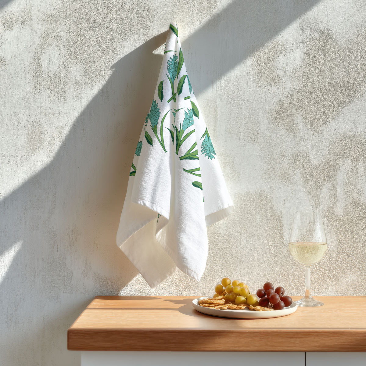 Gingers Tea Towel - Seafoam Green