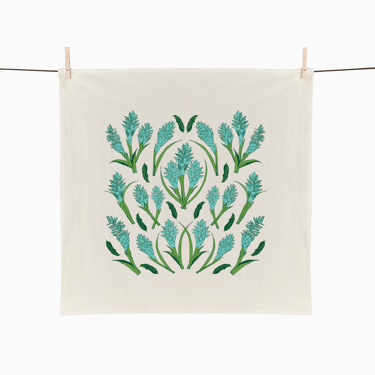 Gingers Tea Towel - Seafoam