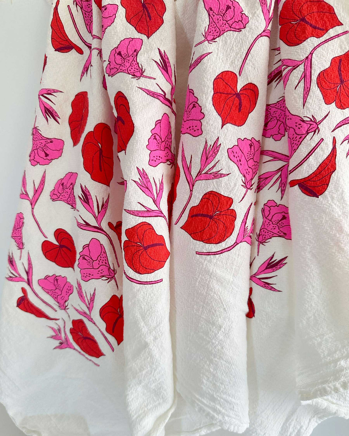 Tropic Mix Tea Towel - Red