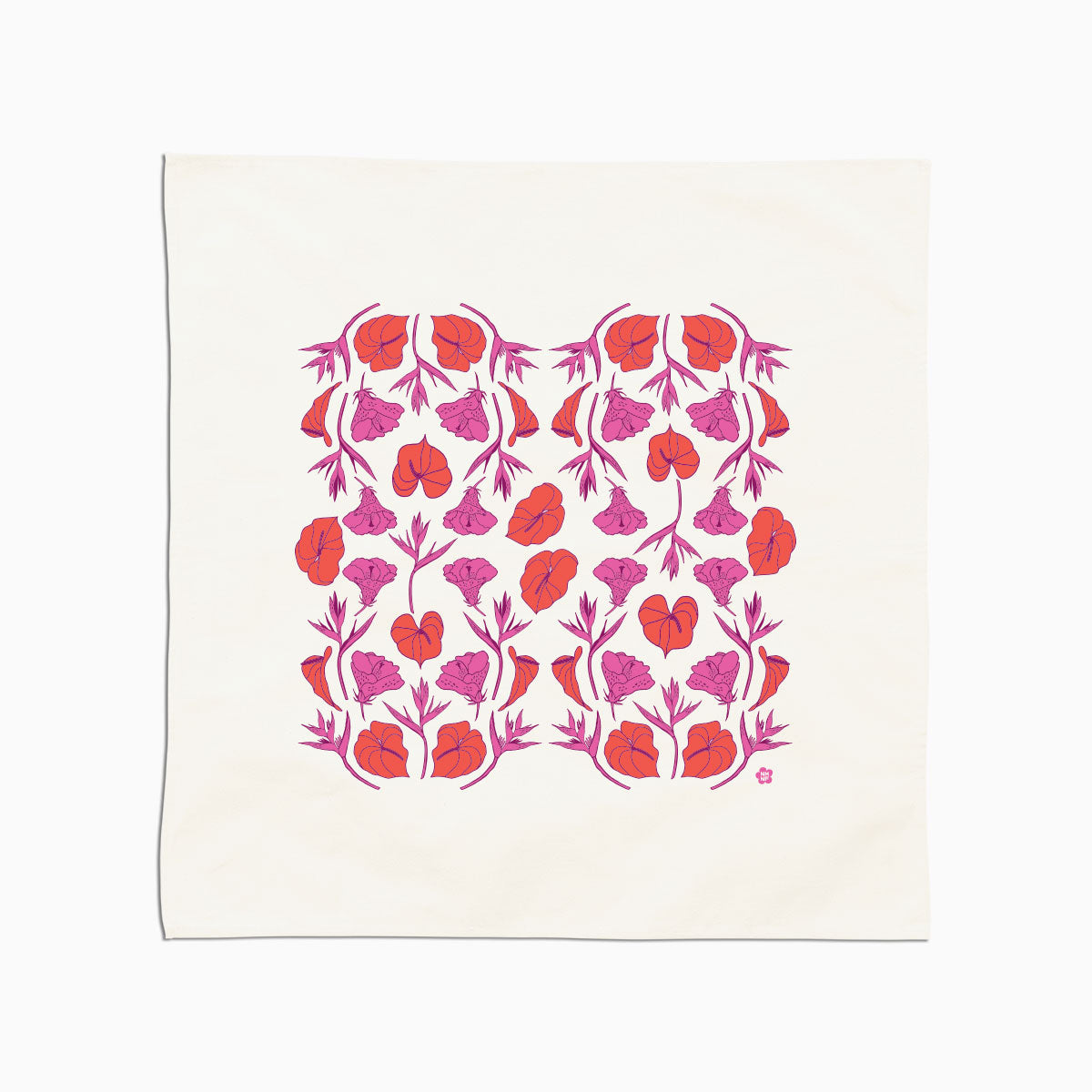 Tropic Mix Tea Towel - Red