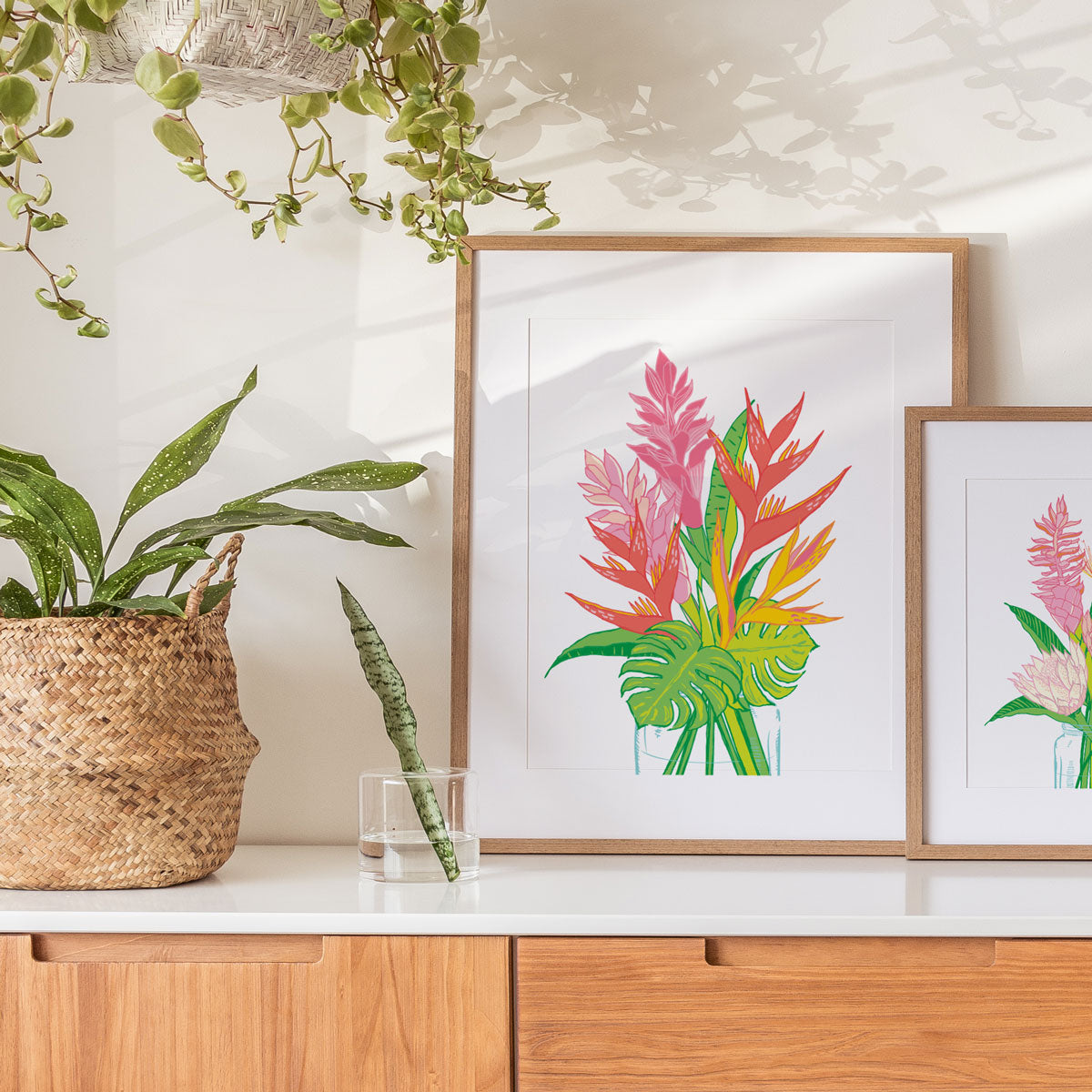 Heliconia Tropical Bouquet - Art Print (11x14)