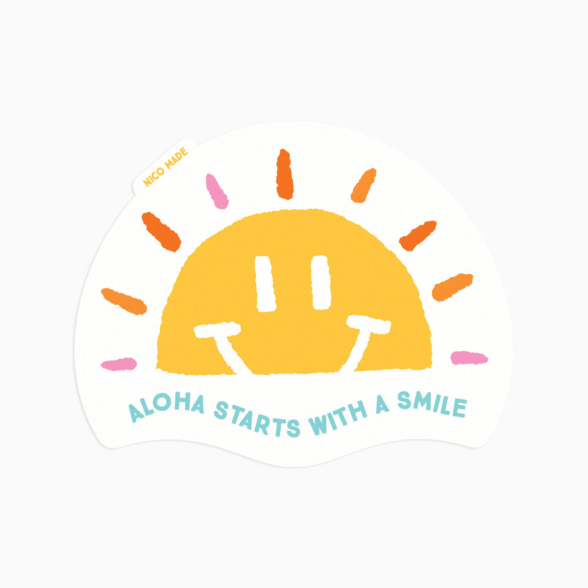 Aloha Starts with a Smile • Sticker